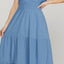 Vestido Maxi Elegante con Escote Cruzado y Bolsillos para Mujeres
