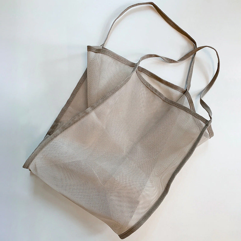 Transparent Mesh One-Shoulder Bag - Fashionable & Lightweight