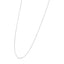 Collier chaîne à perles en argent sterling 0,7 mm Slim Dainty unisexe 18"