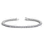 Bracelet de tennis en diamant cultivé en laboratoire en or blanc 14k