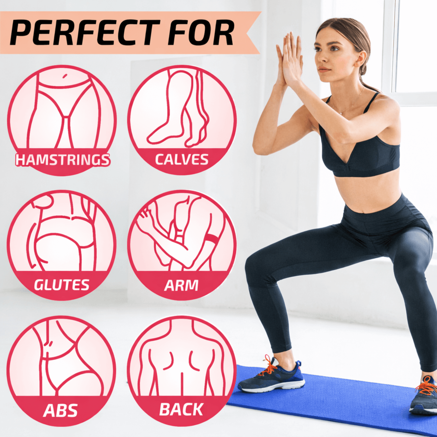 XGear Fitness Esterilla de Yoga de Viaje Gruesa con Correa de Transporte