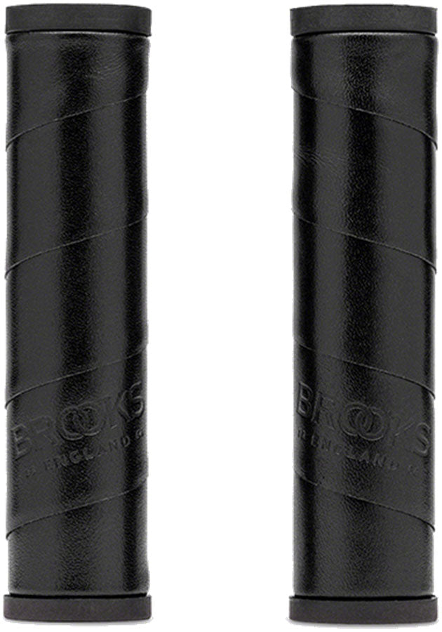 Empuñaduras de Cuero Brooks Willow - Negro 130mm