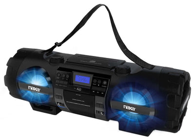 Naxa MP3/CD Bass Reflex Boombox with Bluetooth