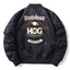 Embroidered Plus Size Bomber Jacket