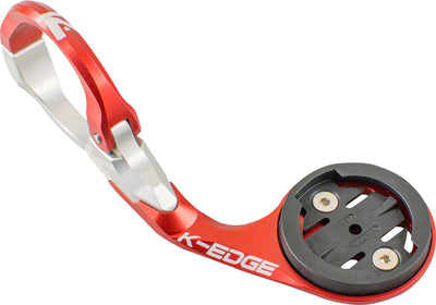K-EDGE Garmin Race Handlebar Mount - 31.8mm Red/Silver