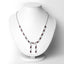 7.65 Carat Genuine Garnet Sterling Silver Necklace