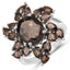 5.69 Carat Genuine Smoky Quartz Sterling Silver Ring