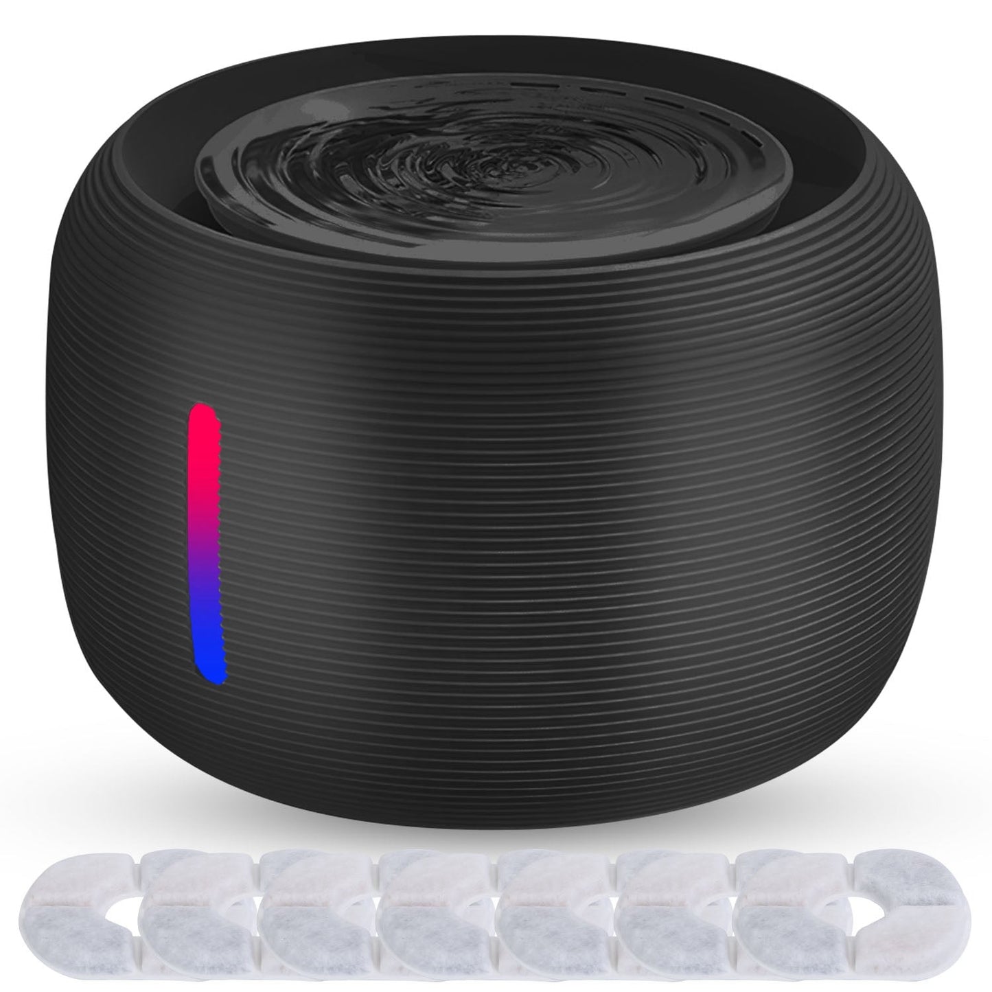 Fontaine à eau intelligente pour animaux de compagnie Gbruno 2,5 L avec lumière LED