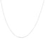 Collier chaîne à perles en argent sterling 0,7 mm Slim Dainty unisexe 18"
