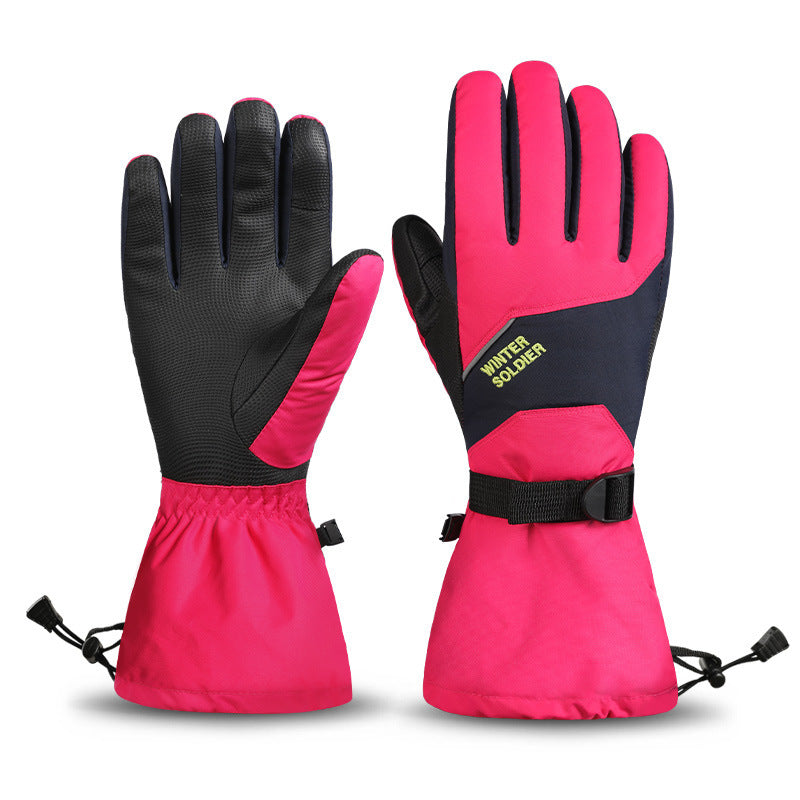 Gants de ski d'hiver en nylon premium pour adultes