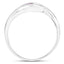 0.54 Carat Genuine Amethyst .925 Sterling Silver Bypass Ring