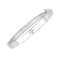Bracelet en diamant trilogie en or blanc 14k