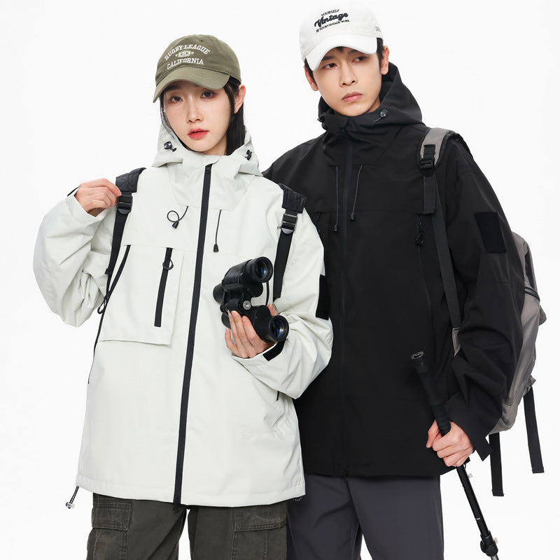 Veste coupe-vent extérieure pour couples pour hommes et femmes