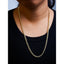 Collier en chaîne cubaine Miami en or jaune 14K de 4,5 mm - 22 pouces