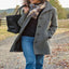 Elegant Women's Medium Length Woolen Overcoat