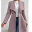 Elegant Slim-Fit Women's Wool Overcoat