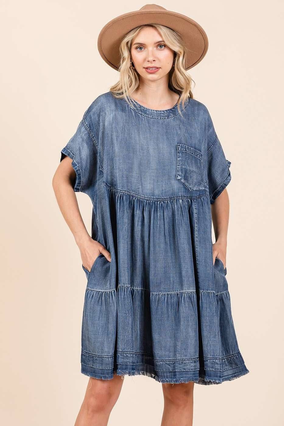 Robe Mini Surdimensionnée avec Design Boho pour Femmes