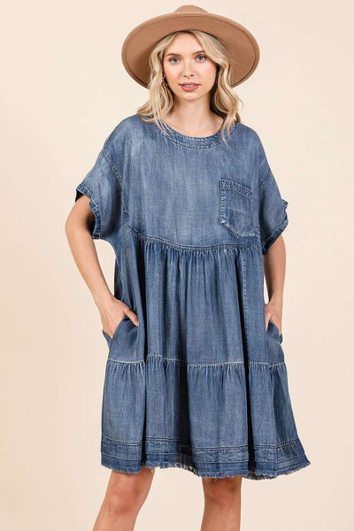 Robe Mini Surdimensionnée avec Design Boho pour Femmes