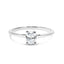14K White Gold 1/2 Cttw Oval Lab Grown Diamond Solitaire Engagement Ring - Size 7