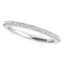 Anillo de boda de diamantes con engaste de escamas en oro blanco de 14k