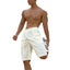 Shorts à cordon pour hommes grandes tailles avec poches