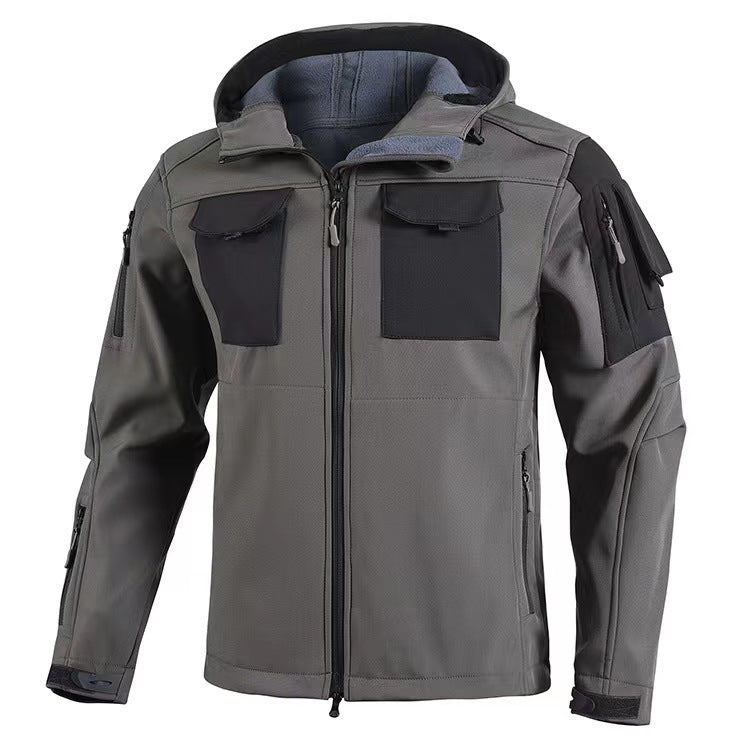 Chaqueta a Prueba de Viento Forrada de Forro Polar Soft Shell Beetle Top