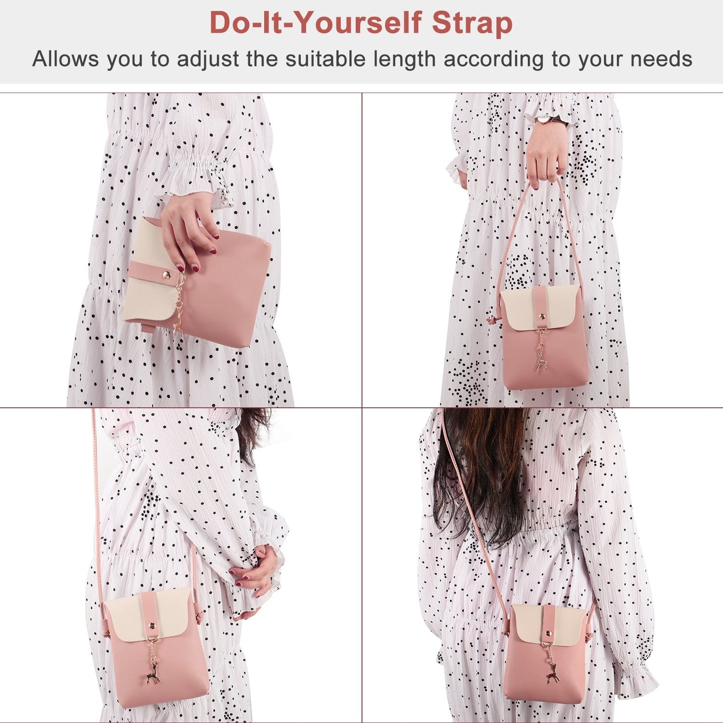 Stylish Waterproof PU Leather Crossbody Bag for Women