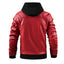 Men's Faux Leather Jacket Motorcycle Jacket Waterproof Windproof PU Moto Vintage Bomber Hoodie With Removable Hood - Korvel