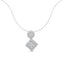 Collar de diamantes con colgante de oro blanco de 14K - 1 cttw