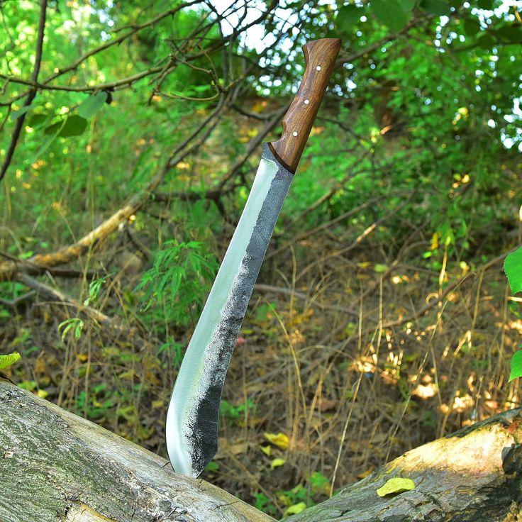Ultimate Outdoor Survival Knife – 19" Handcrafted High Carbon Steel Blade with Elegant Rosewood Handle - Korvel