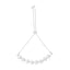 Sterling Silver Diamond Woven Heart Bolo Bracelet