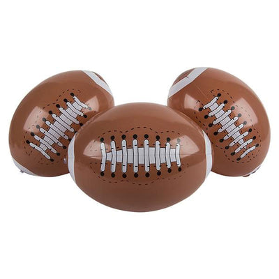 Inflatable Football Beach Ball - 12 Count Party Favors