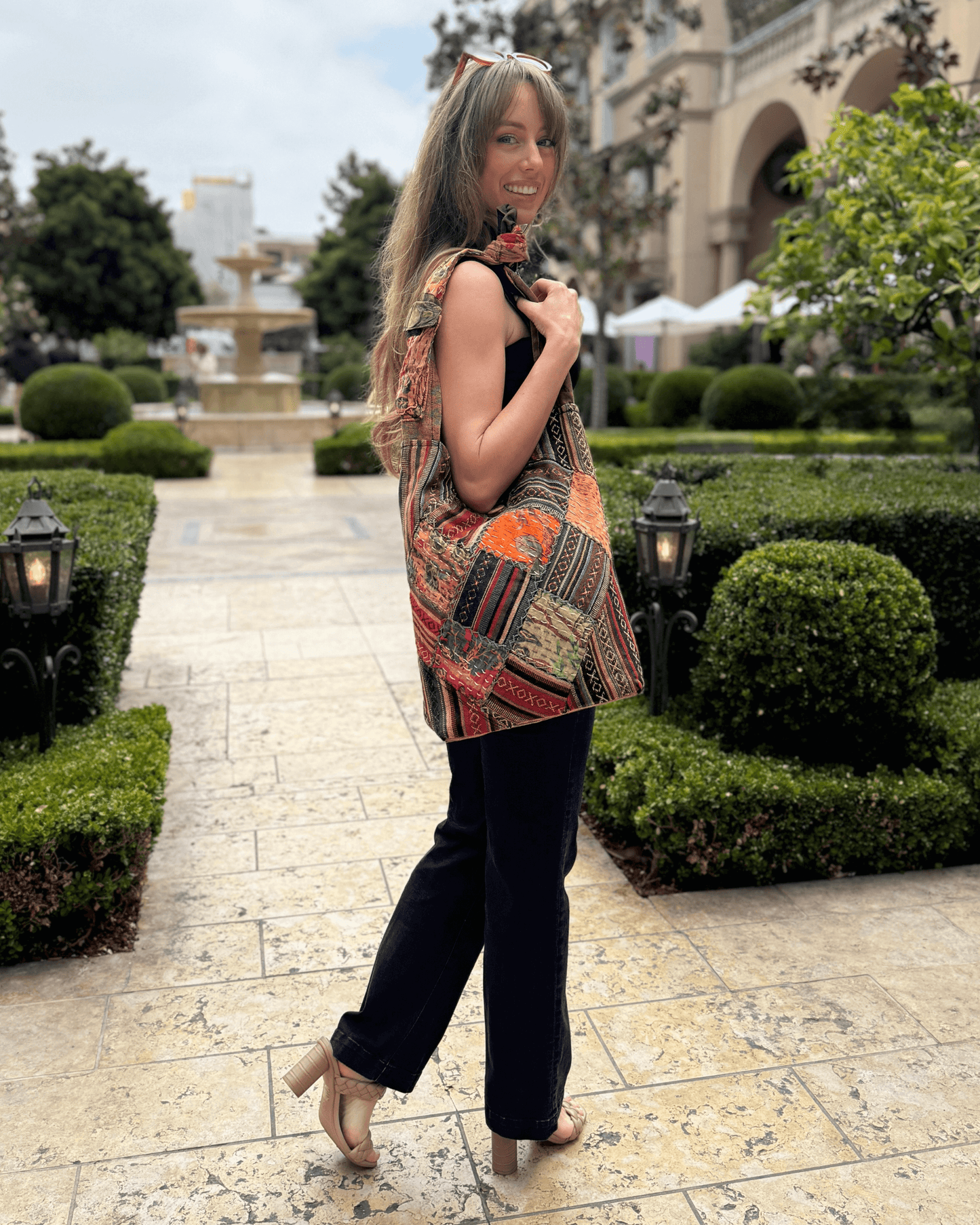 Bolso Hobo de Parchwork Acolchado de la Colección Kathmandu