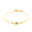 Pulsera Ajustable de Ojo Maligno de Oro Amarillo de 14k
