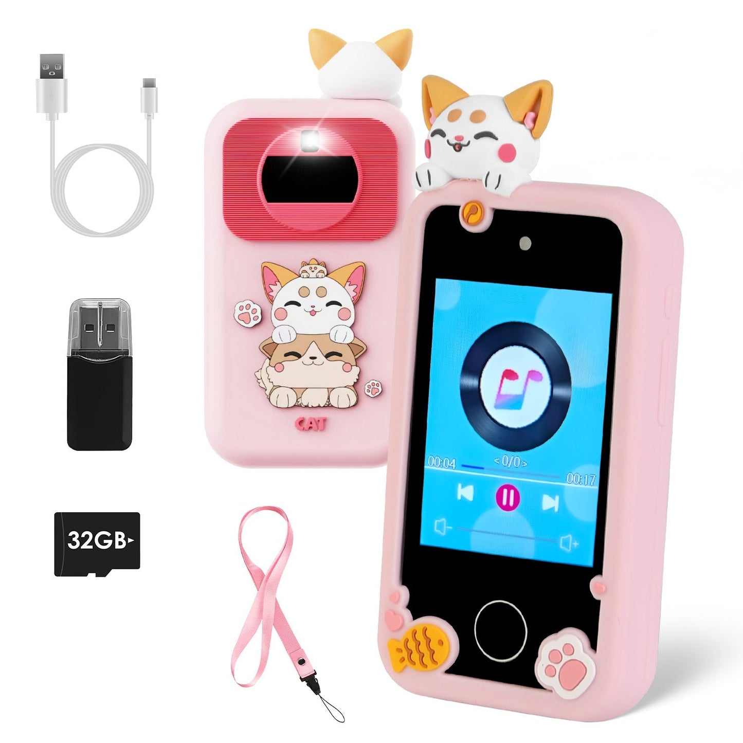 Smartphone Jouet pour Enfants Gbruno avec Double Caméra et Écran Tactile