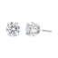 IGI Certified 14K White Gold Lab Grown Diamond Stud Earrings