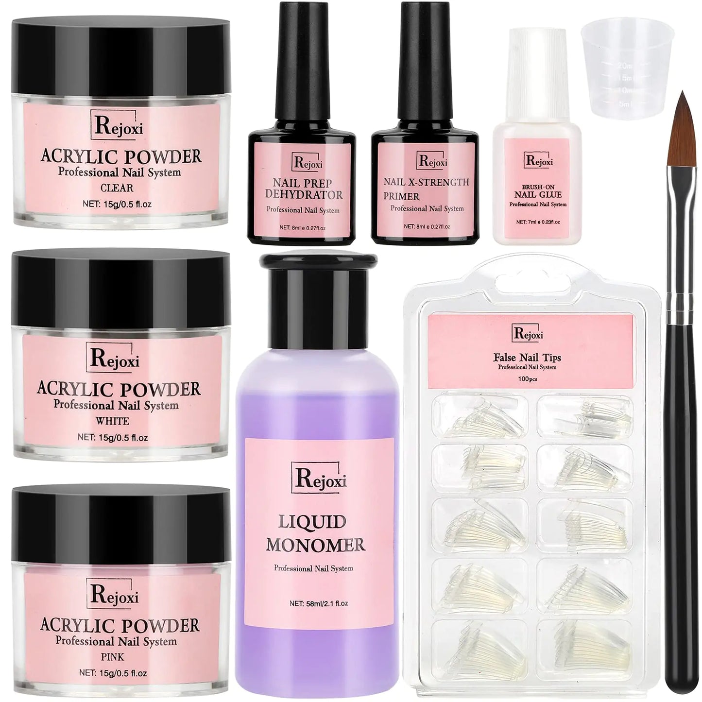 Kit de Uñas Acrílicas Premium para Principiantes y Profesionales