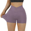 Shorts de Yoga Sin Costuras de Cintura Alta para Mujeres