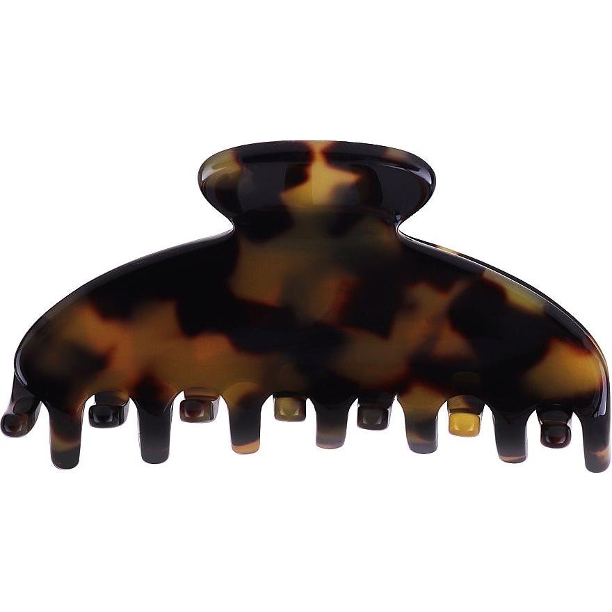 Pince à cheveux Janeke jaune-brun - Accessoire élégant