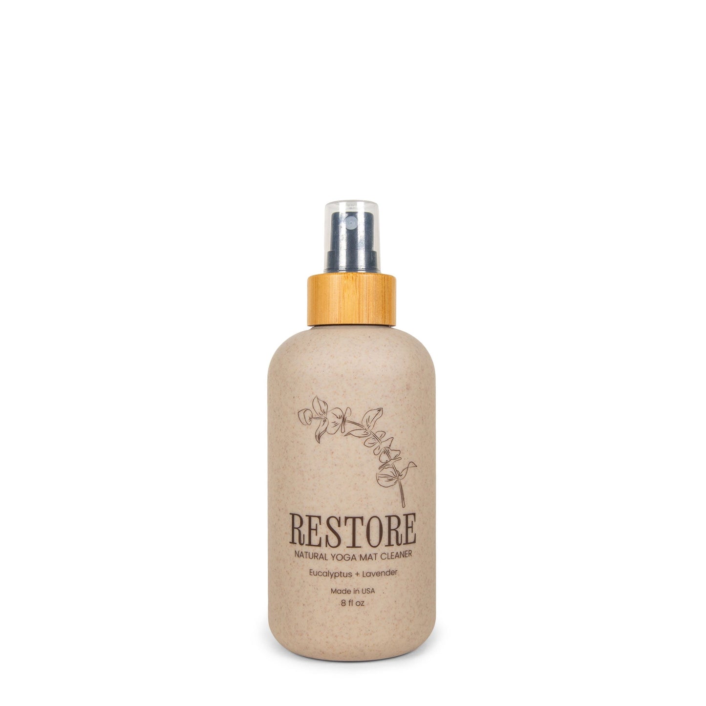 Eco-Friendly Yoga Mat Cleaner - 8oz Refreshing Spray - Korvel