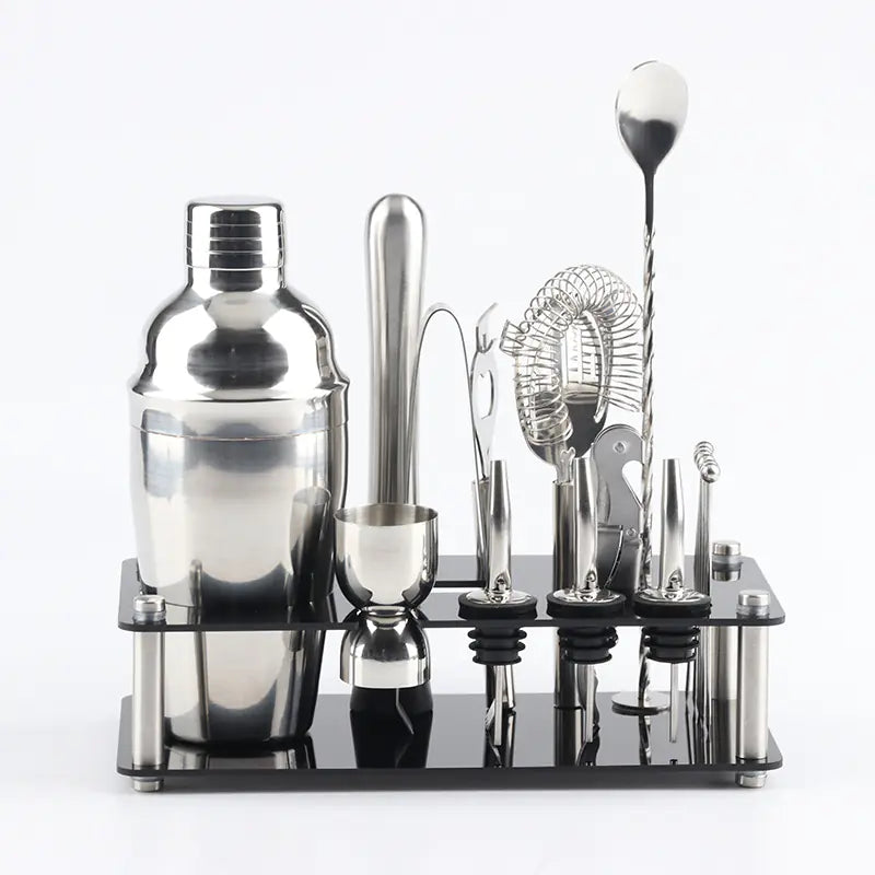 Simplicity Tail Shaker Wine Bar Tool Set - 18 Pieces