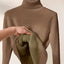 Women's Elegant Turtleneck Winter Sweater - Warm Knit Pullover