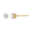 Pendientes de Diamantes de 1/2 cttw en Oro Amarillo de 14K Certificados por AGS