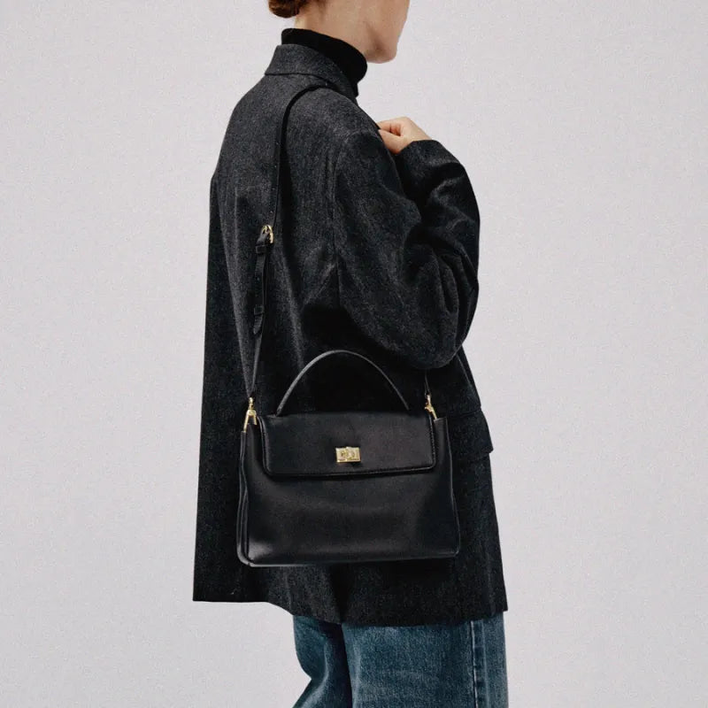 Sac à épaule en cuir de vachette premium pour une élégance quotidienne
