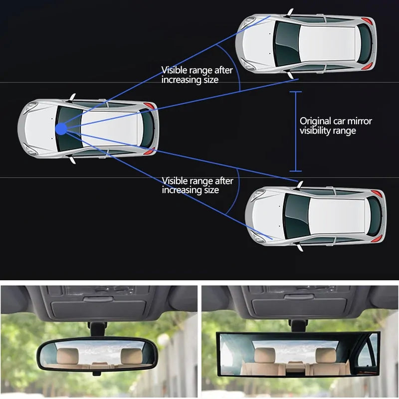 Universal Anti-Glare Wide-Angle Car Rearview Mirror