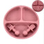 Ensemble de Assiette en Silicone pour Bébé Premium pour une Alimentation Sûre