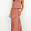 Elegant Women's Maxi Dress in Luxurious Satin