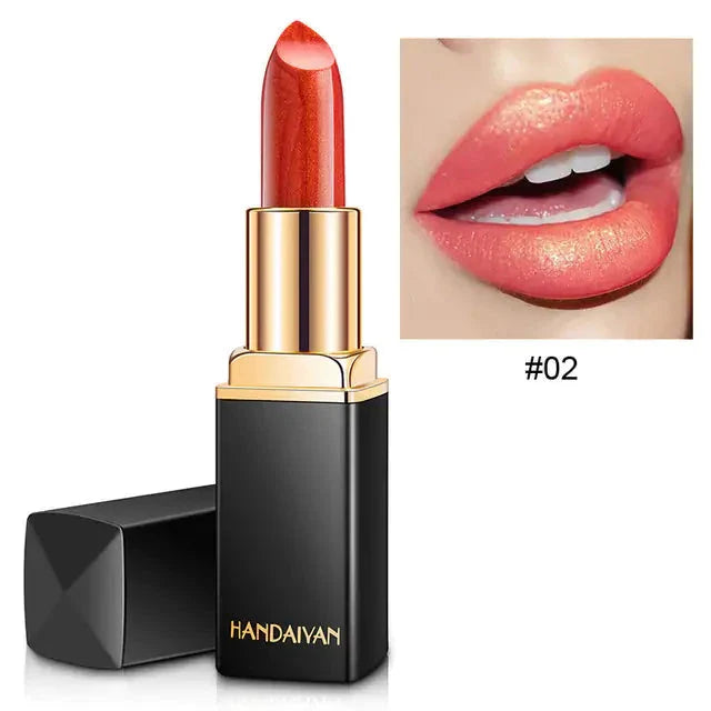 9 Colors Waterproof Glitter Lipstick - Korvel