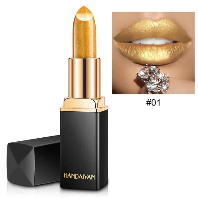 9 Colors Waterproof Glitter Lipstick - Korvel