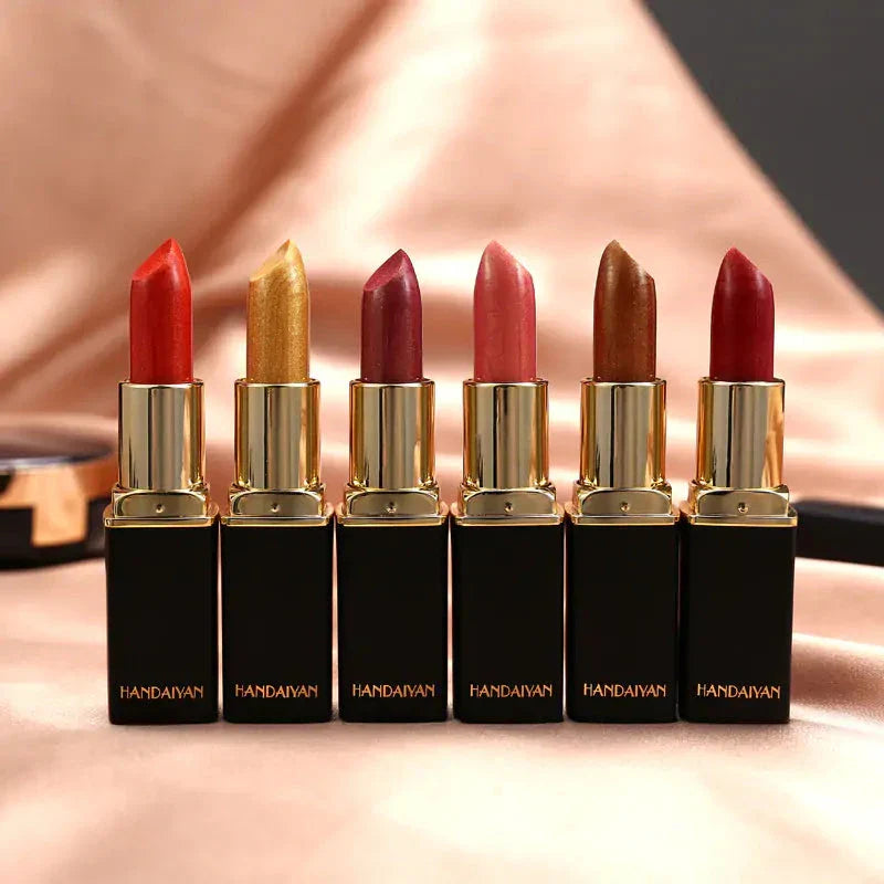 9 Colors Waterproof Glitter Lipstick - Korvel
